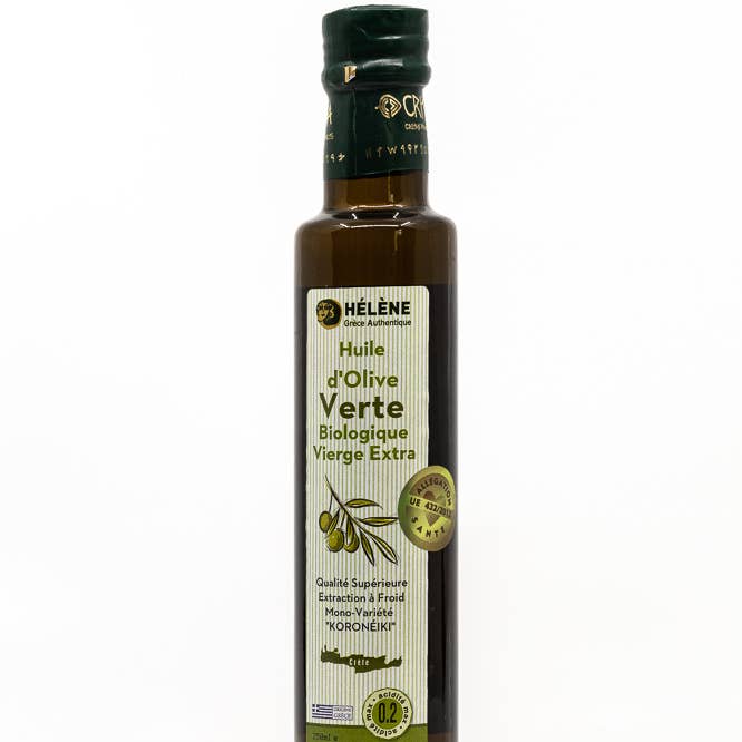 Helene Delices Grecs - Wholesale Olive oil - Organic green olive oil from Crete 250ml0