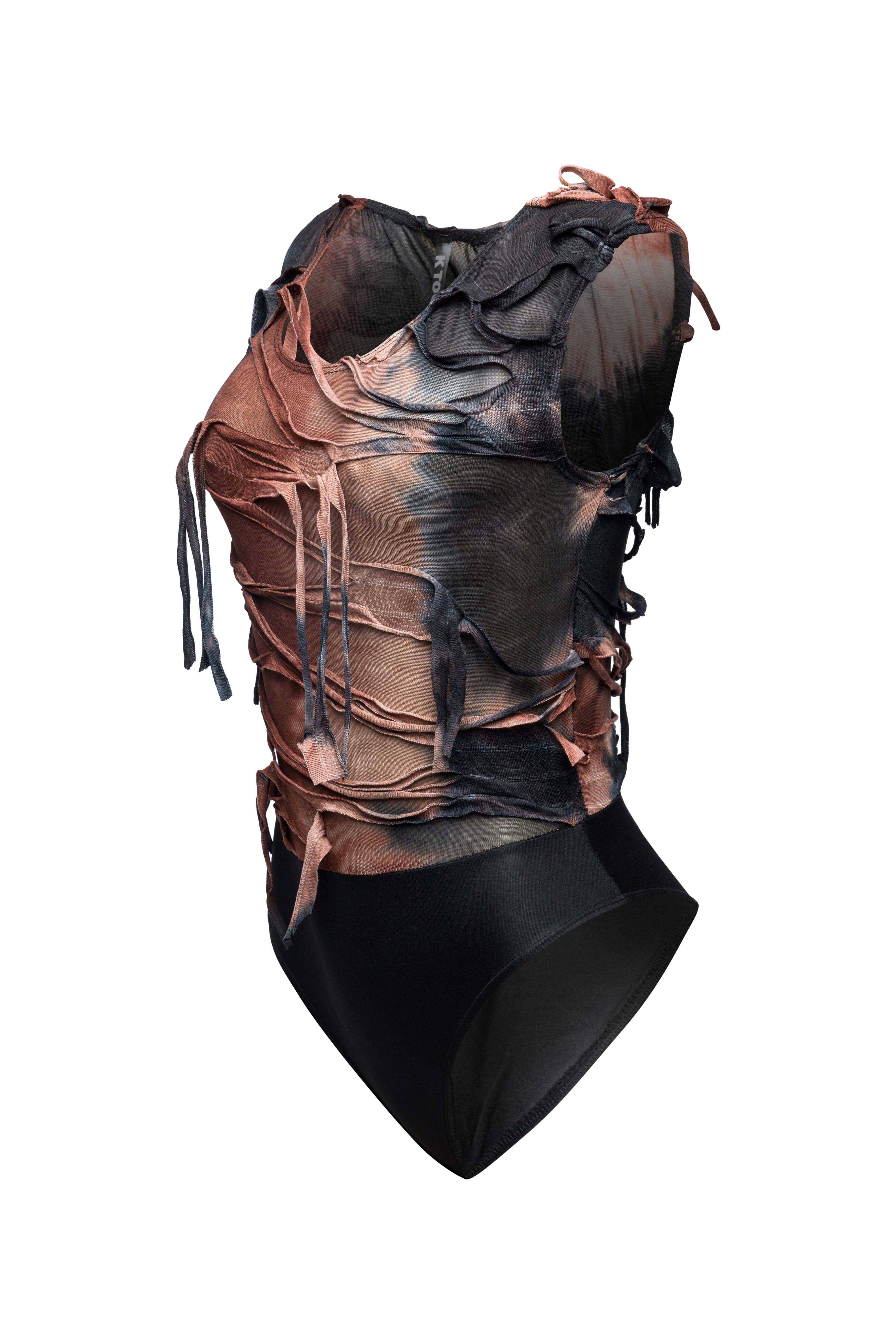 COMBO MARRON Body Just My Vibe Distressed GRANDE TAILLE en vente sur Faire3