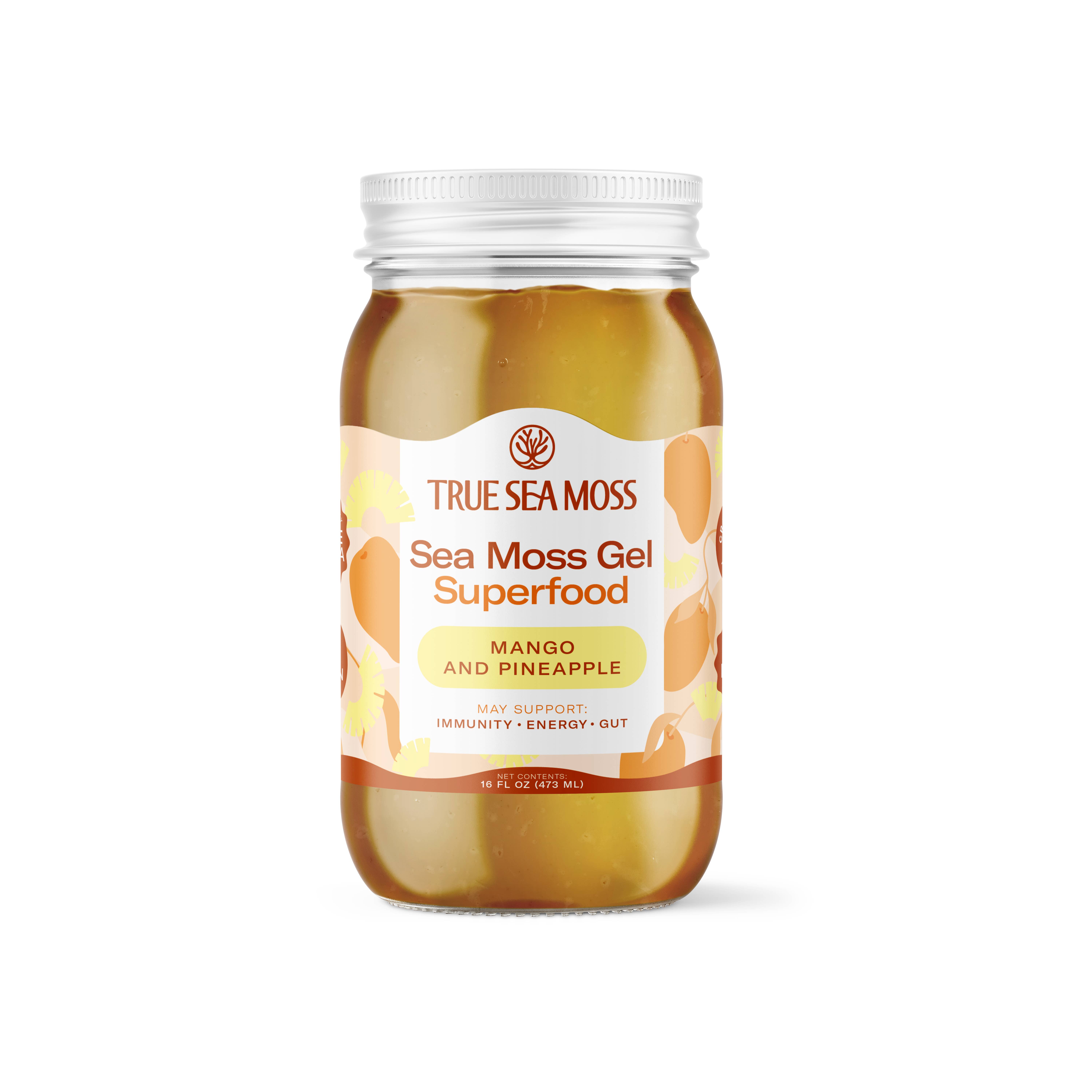 TrueSeaMoss - Wholesale Oral supplement/vitamin - MANGO AND PINEAPPLE SEA MOSS GEL