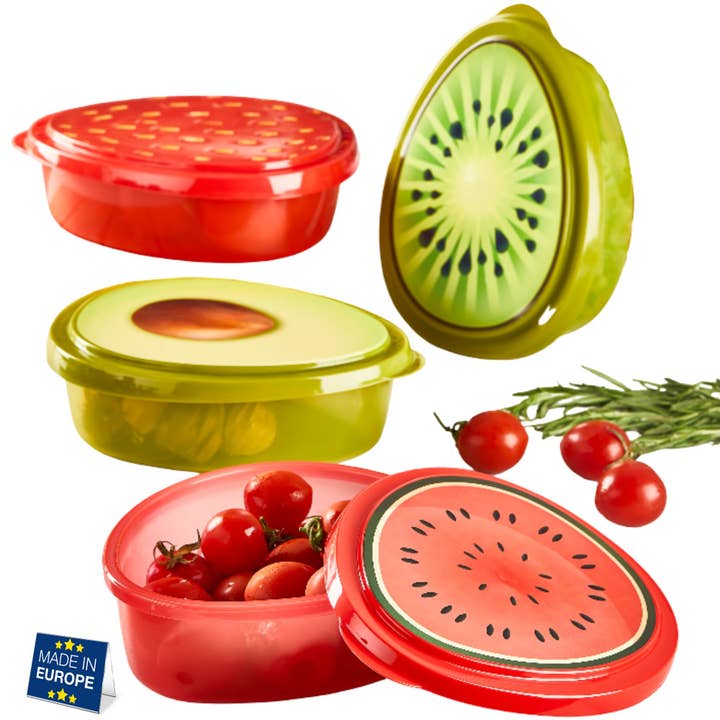 Pack de 4 fiambreras coloridas con tapas, sin BPA, 27 oz para venta al por mayor de Hakan