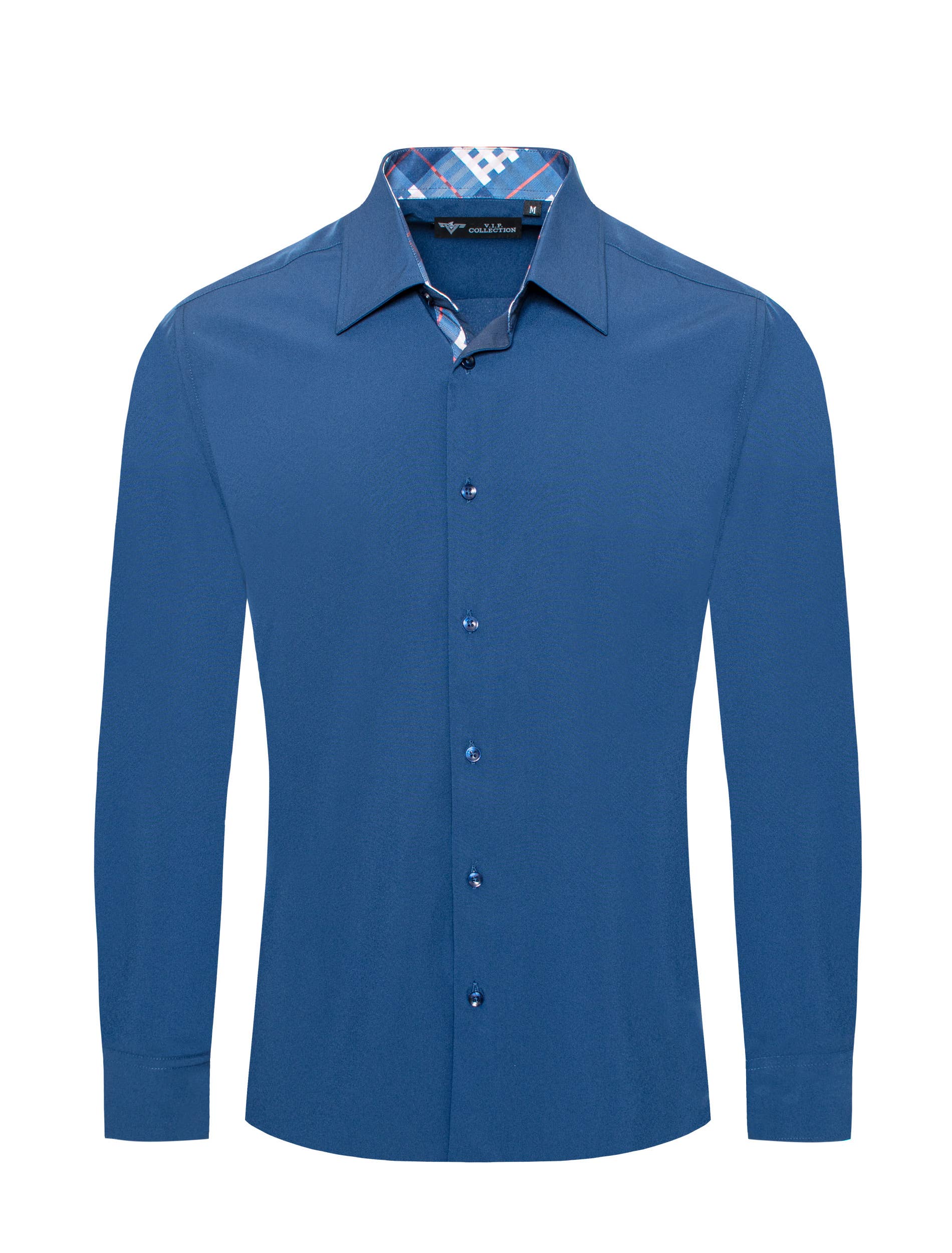 Urban Fitz - Vente Chemise à col boutonné – homme - CHEMISE HABILLÉE UNIE POUR HOMMES DS-013