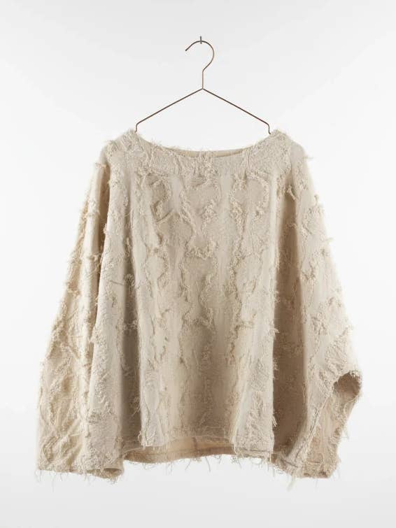 Artisan Textured Cotton Top for wholesale by Belle Waera