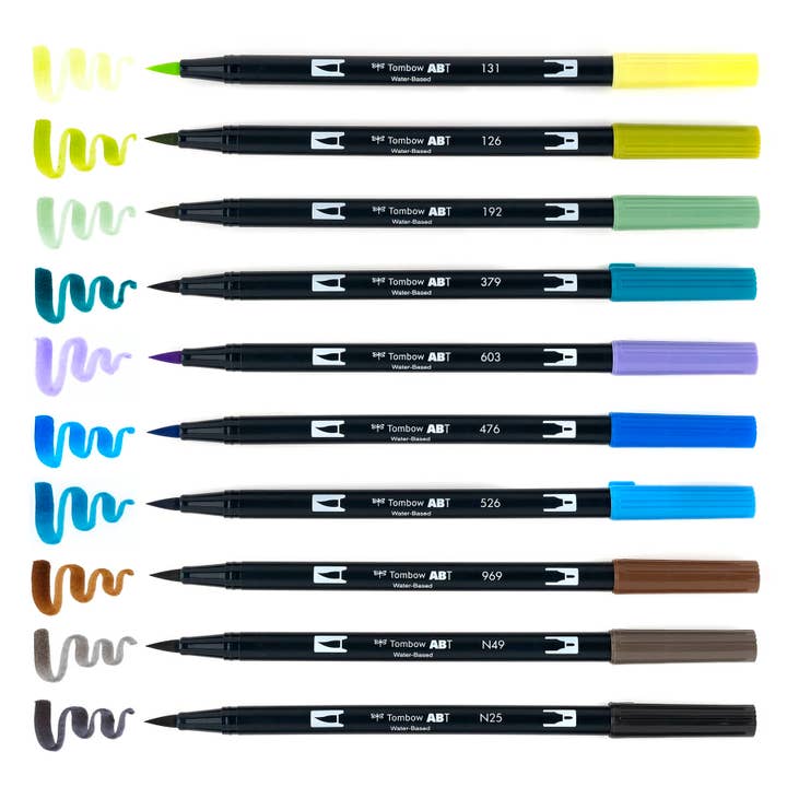 Tombow - Wholesale Marker - Dual Brush Pen Art Markers: Landscape - 10-Pack4