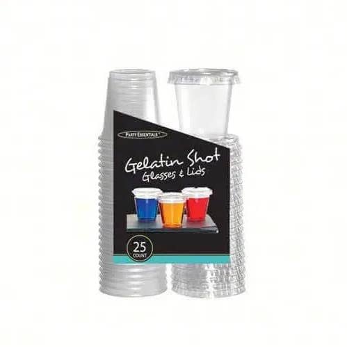 Party Expo, LLC – Copo de shot por atacado – Jello Shot Vidro & Tampa 2oz.0