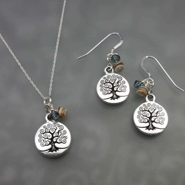 Oreb Lram Fine Casual Jewelry - Vente Parures de bijoux - Collection de parures de bijoux Arbre de vie en ivoire