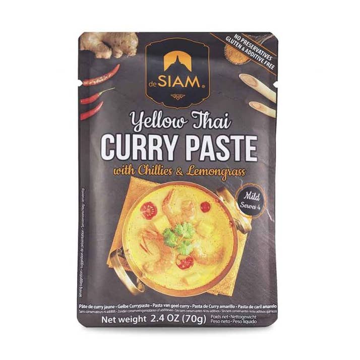 Gul karrypasta med chili og citrongræs, glutenfri, Thai for engroshandel hos Asian Fine Food