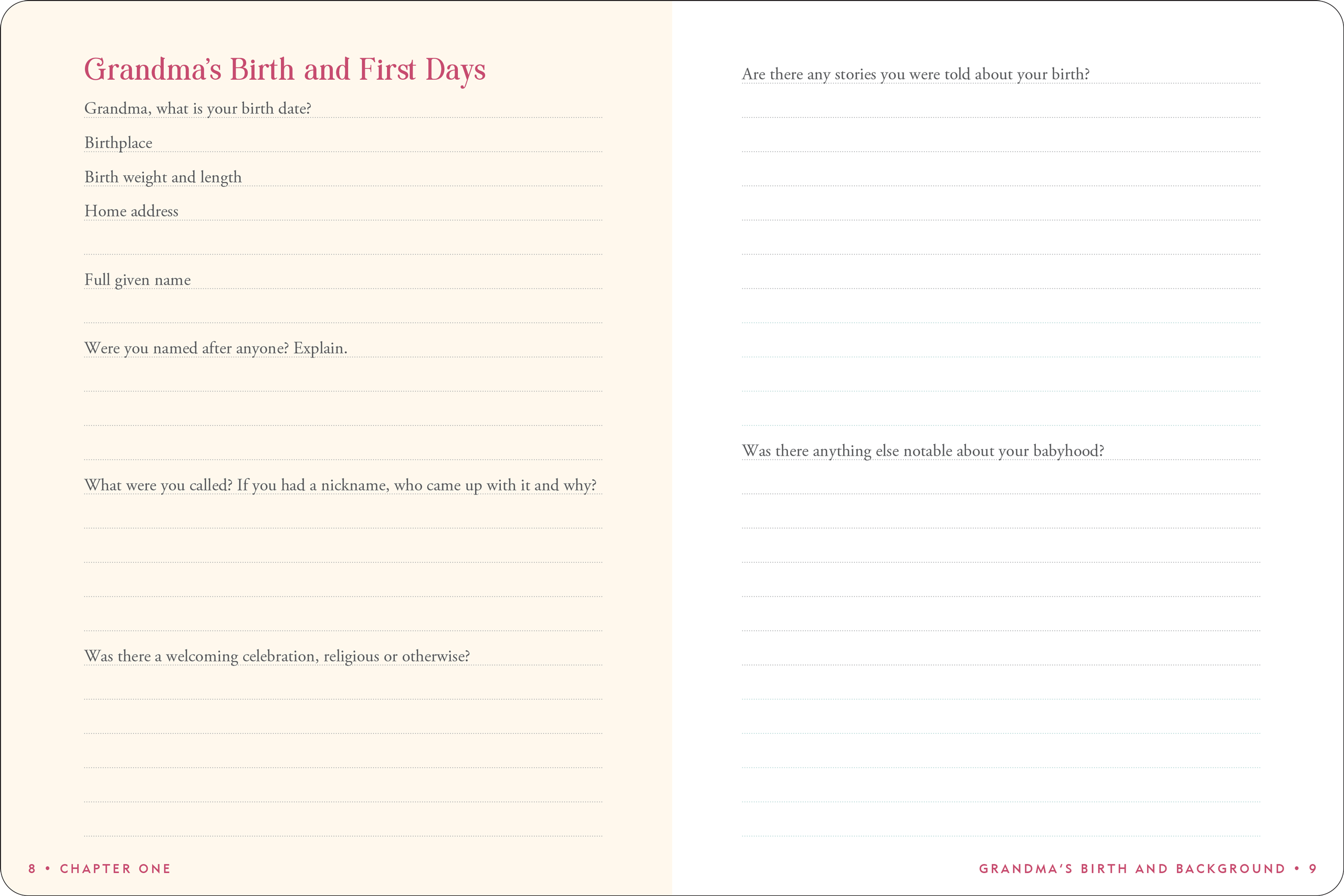 Peter Pauper Press - Wholesale Journal/Diary - Grandma's Story2