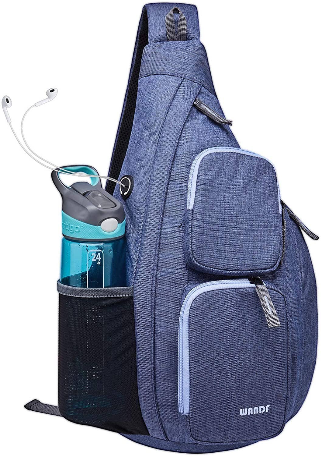 wandf - Vendita all'ingrosso Zaino - Unisex - Zaino da viaggio WANDF 8026 Sling One Strap di grandi dimensioni6