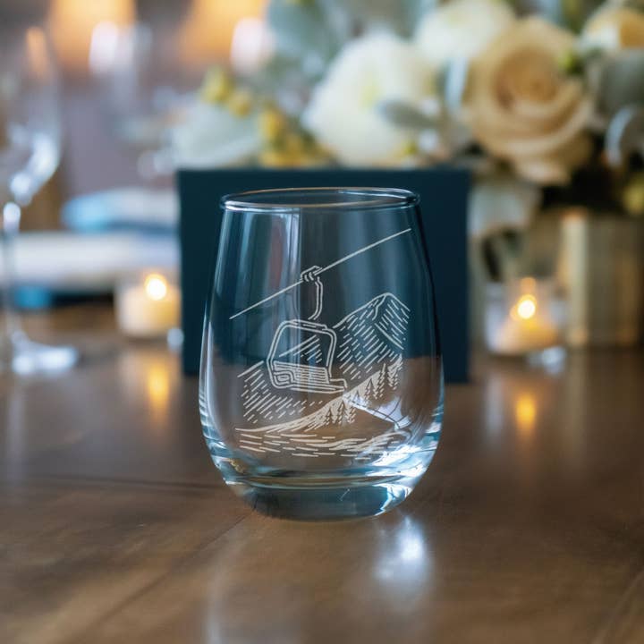 Benoit's Design Co. - Wholesale Cocktail/liquor glass - Chairlift Drinking Glasses8