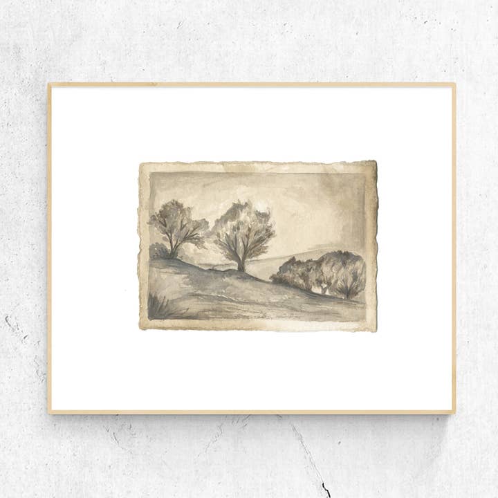 The Clearing Watercolor Print for wholesale by Jessica Frasz Studio