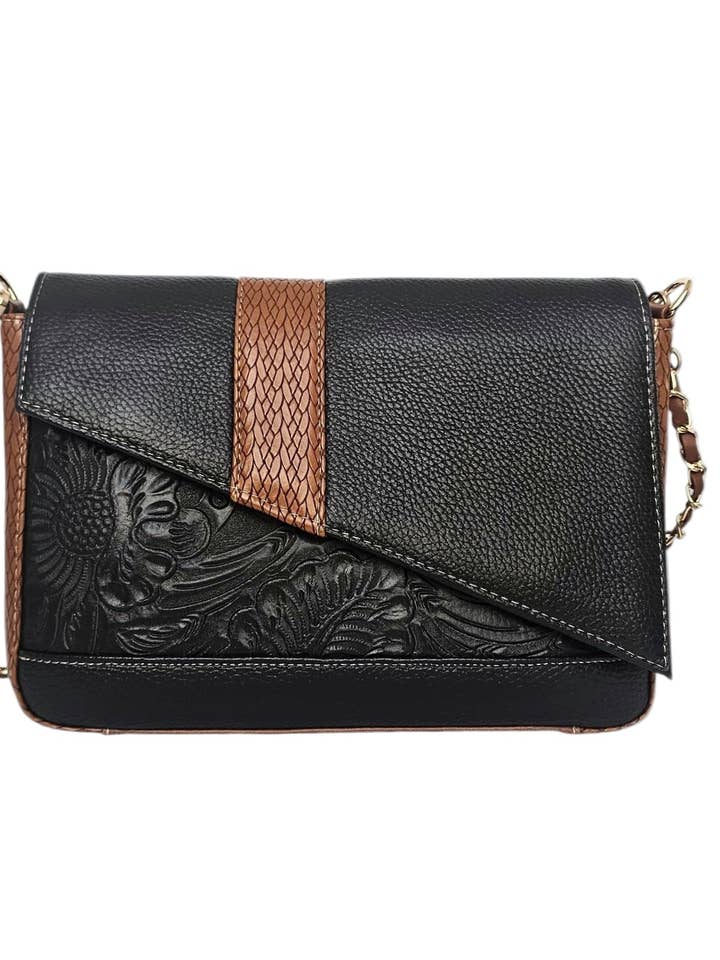 The Marquesa Crossbody Bag - Brown for wholesale by MBH Leather