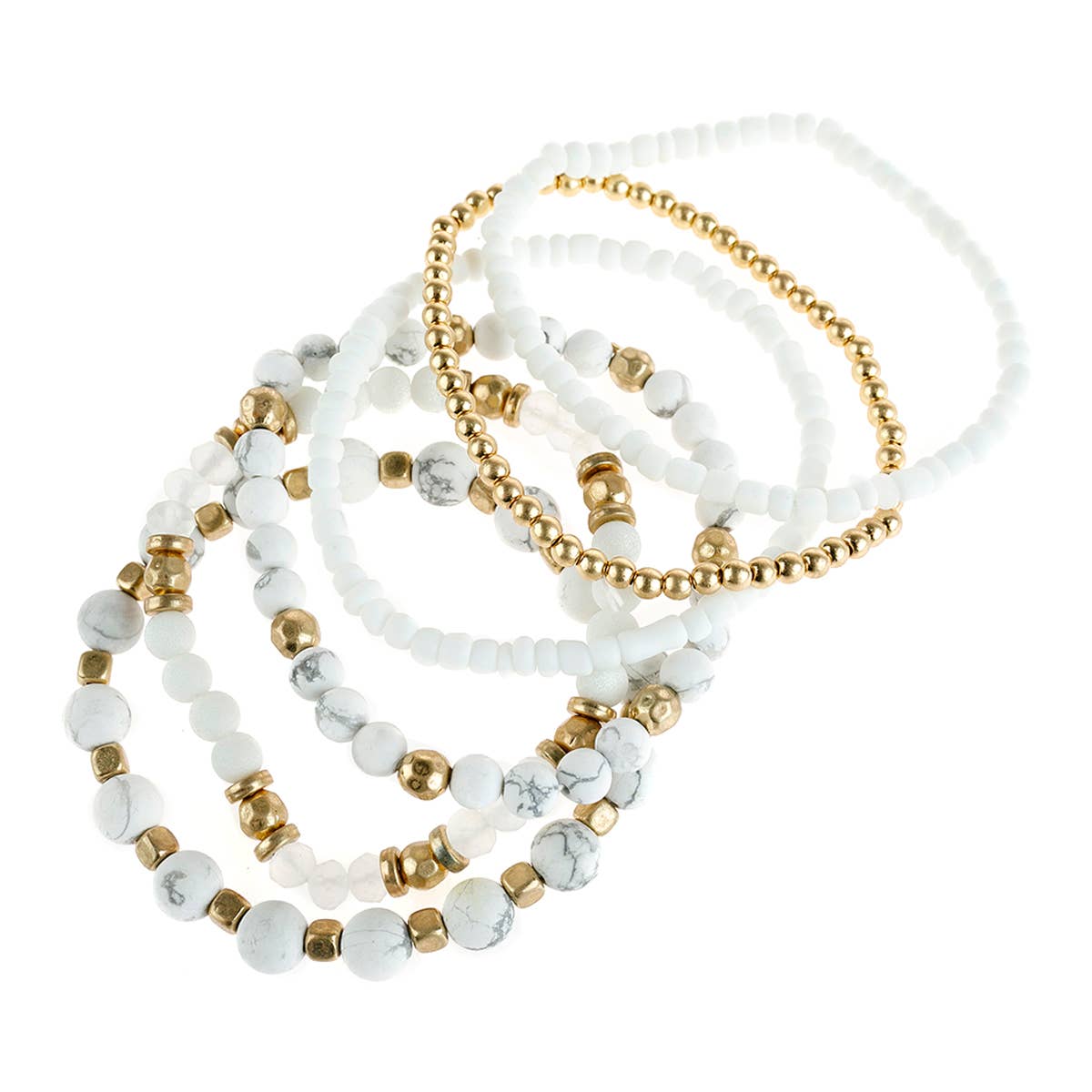 MYS Wholesale Inc - Wholesale Beaded Bracelet - Natural Stone Mixed Beads Charm Bracelet7