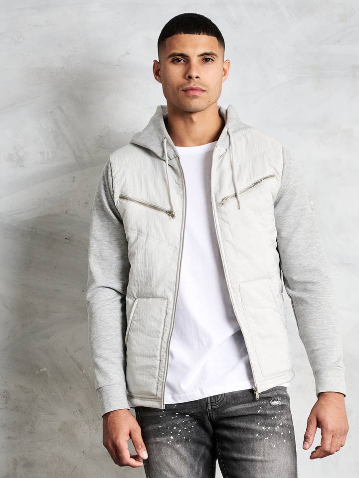 Jamie Hybrid Jacket - Grey for wholesale by Jameson Carter