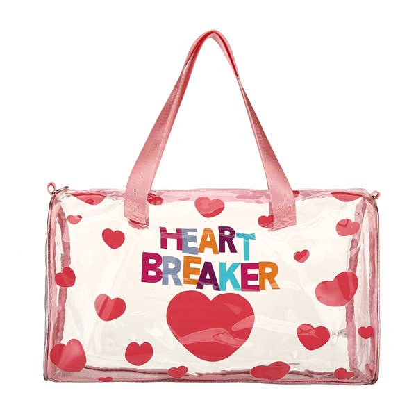Borsa a Mano Trasparente da Donna HEART BREAKER per la vendita all'ingrosso da parte di Nima Accessories Inc