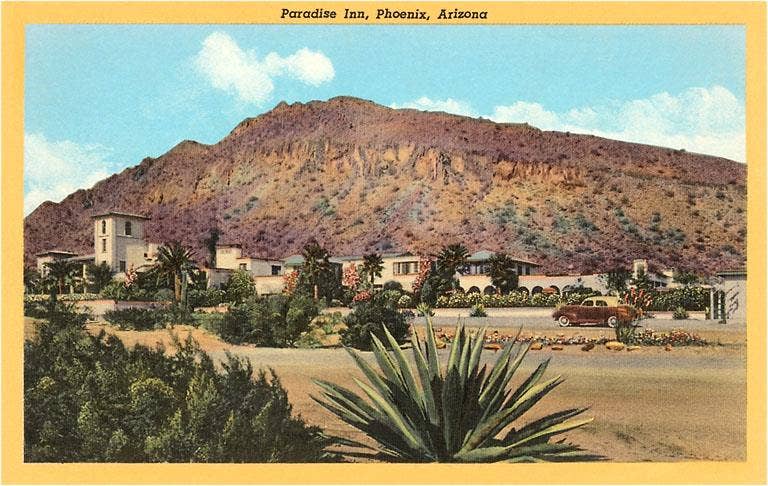 Found Image Press - Wholesale Stationery/Notecard Set - Greeting Card AZ-134 Paradise Inn, Phoenix0