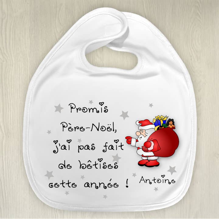 Bavaglino Babbo Natale personalizzato per la vendita all'ingrosso da parte di Tendance Cadeau