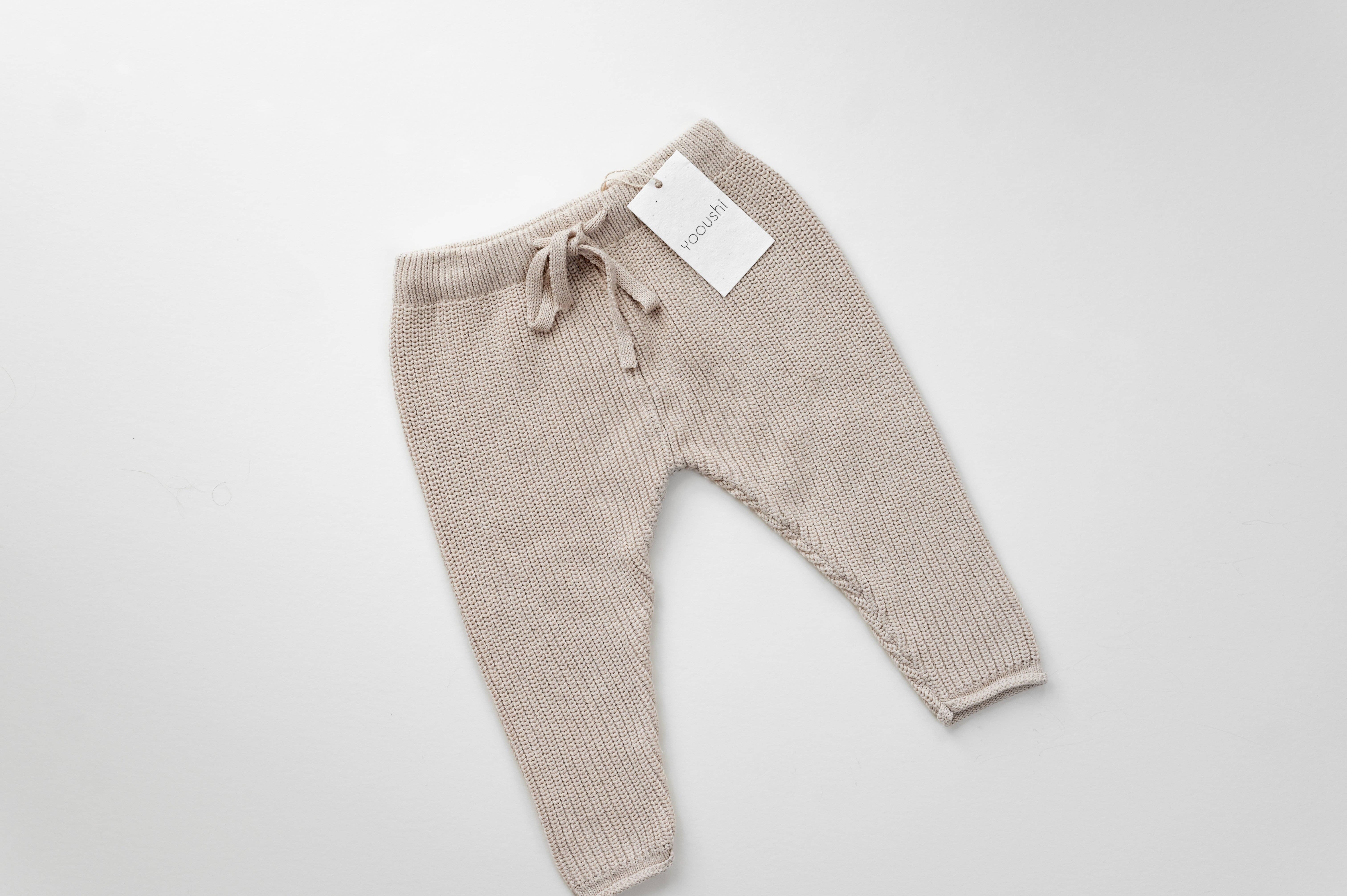 Yooushi - Wholesale Pants - Baby - Mushroom Knit Pants1