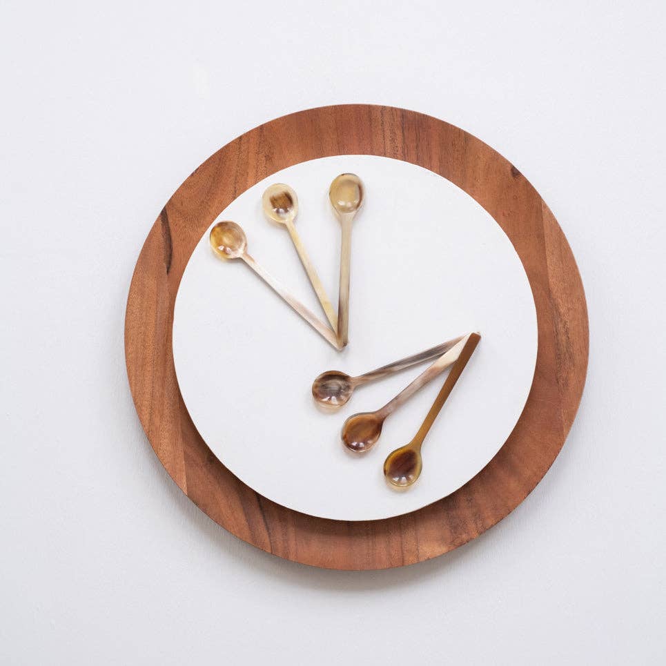 MAADILI COLLECTIVE – wholesale Kitchen spoon – Long Handle Horn Condiment Spoon3