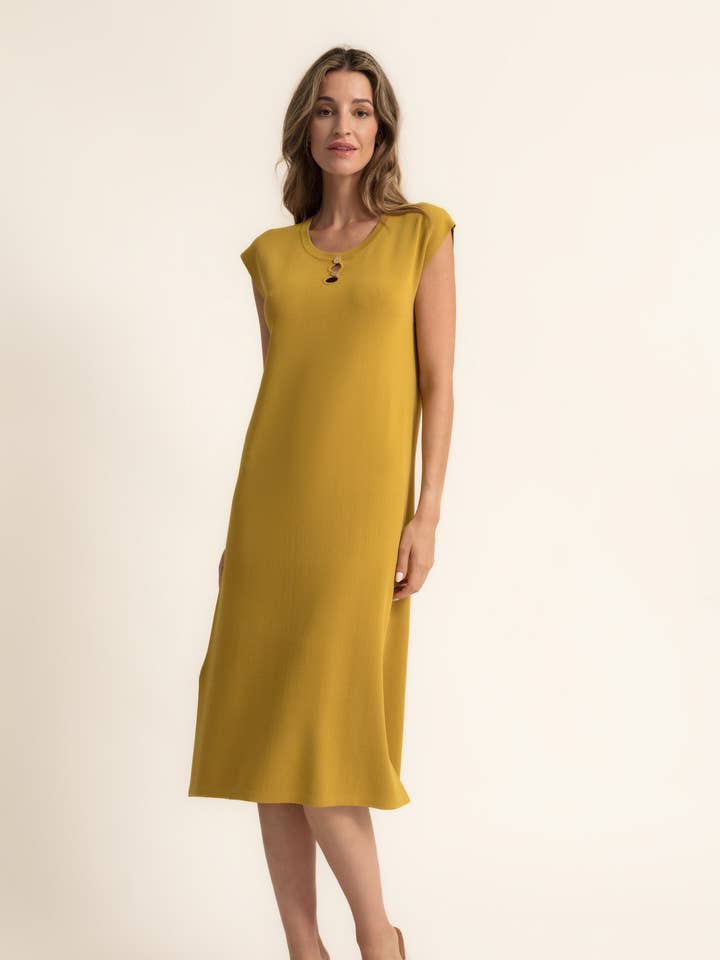 VESTIDO PUNTO ABERTURAS ESCOTE B2B para venta al por mayor de CMS Love