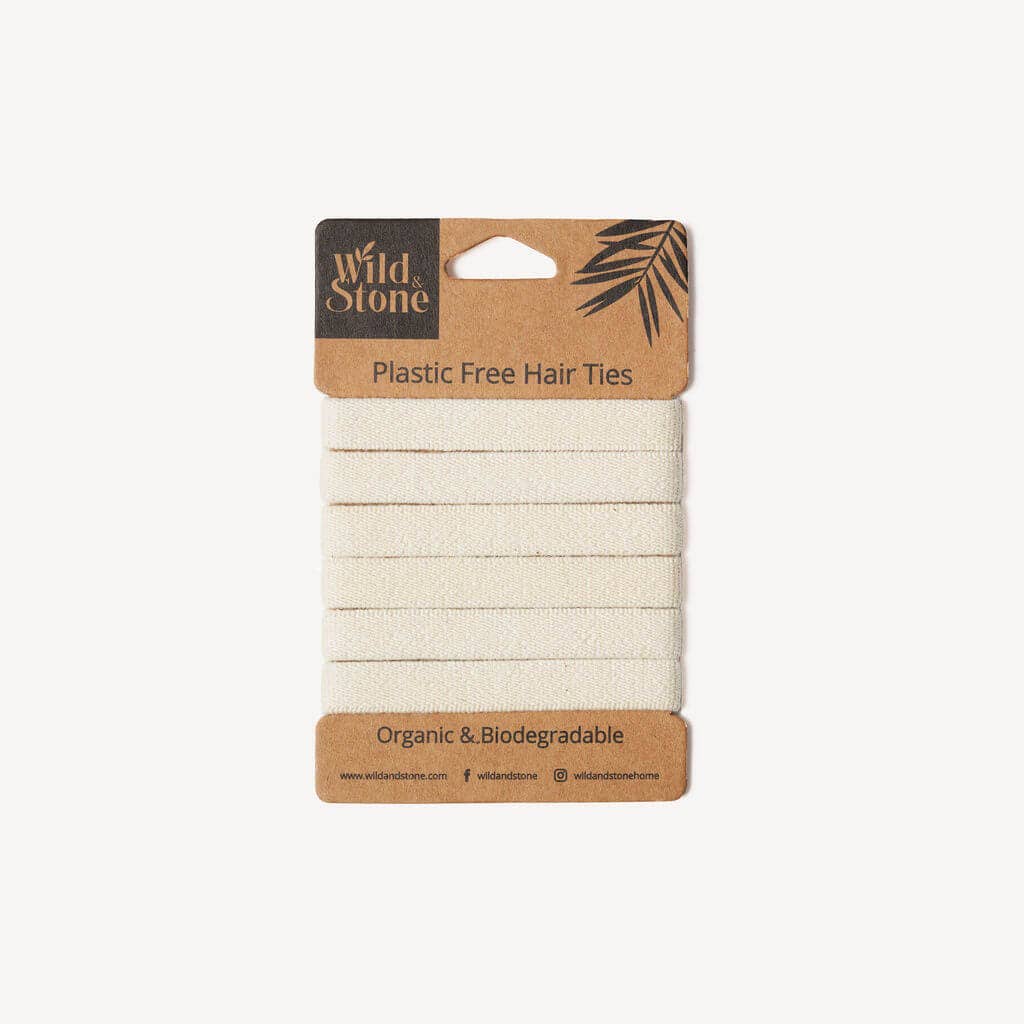 Wild and Stone – wholesale Hair tie – Hair Ties - Plastic Free - 6 Pack (Blonde)
