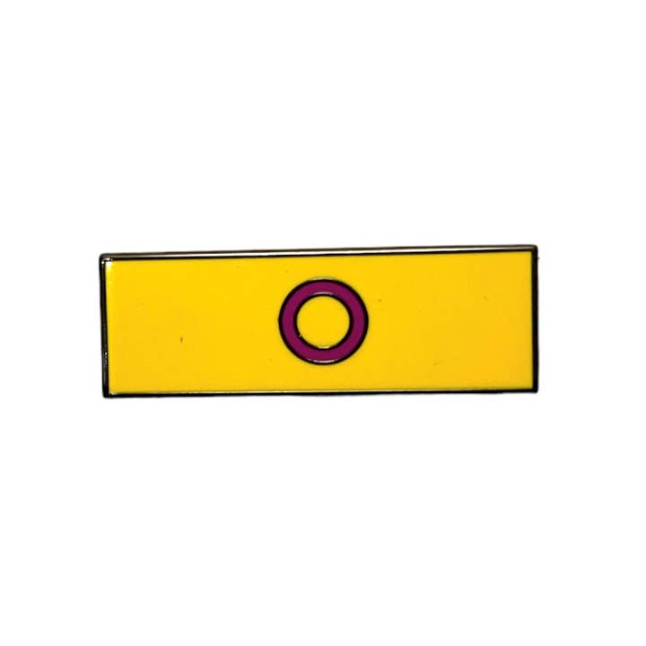 Retrophiliac – Engroshandel Reversnål/knap – Intersex LGBTQIA2+ Pride Flag emalje pin