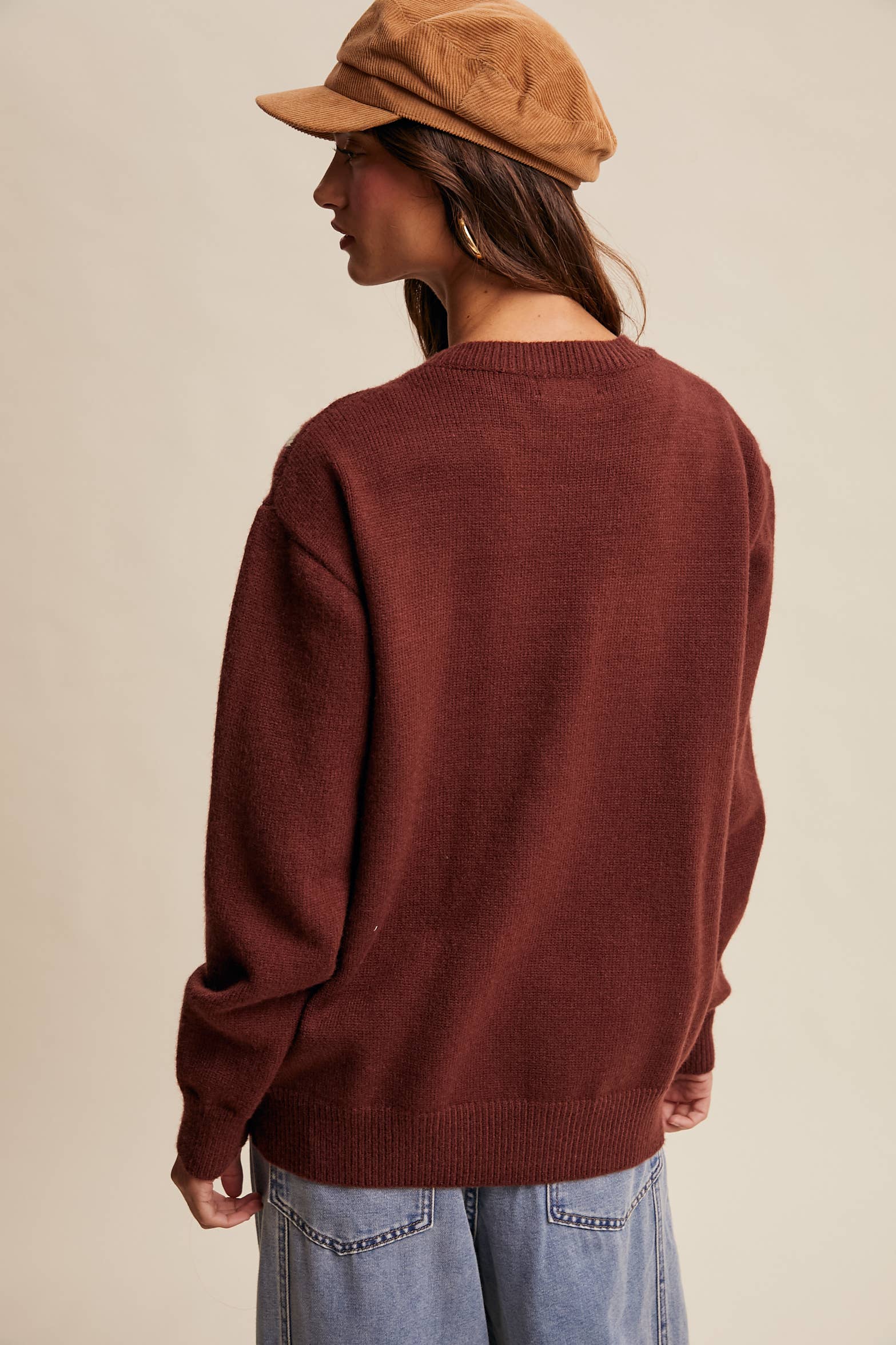 Listicle - Wholesale Knit Sweater - Women's - Floral Panel Cable Knit Sweater (LSW0880)17