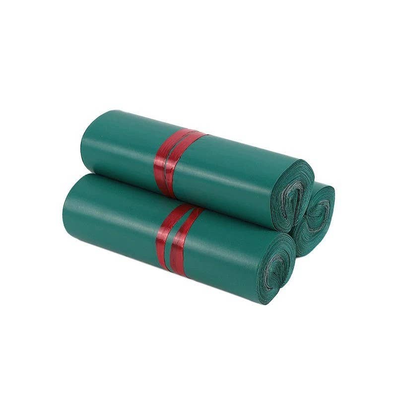 ByHome - Wholesale Envelopes - 100pcs, 5 sizes Dark green thickened poly mailing bag0