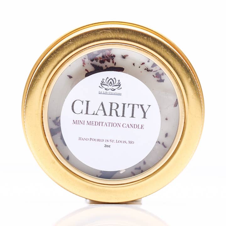 Klarhet Meditation Minis-Sample Storlek 2oz Ljus för wholesale av Lit Life Creations