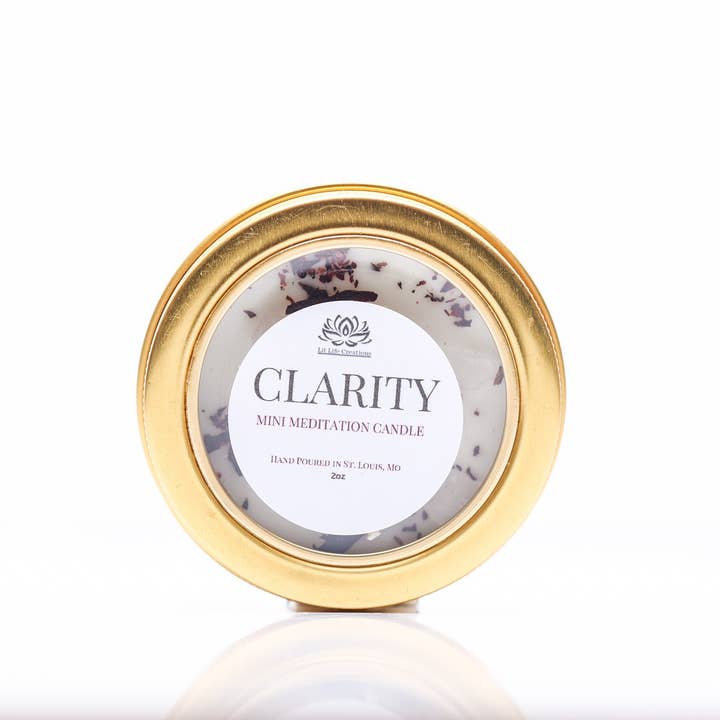 Clarity Meditation Minis-Sample Size 2oz Candles for wholesale by Lit Life Creations