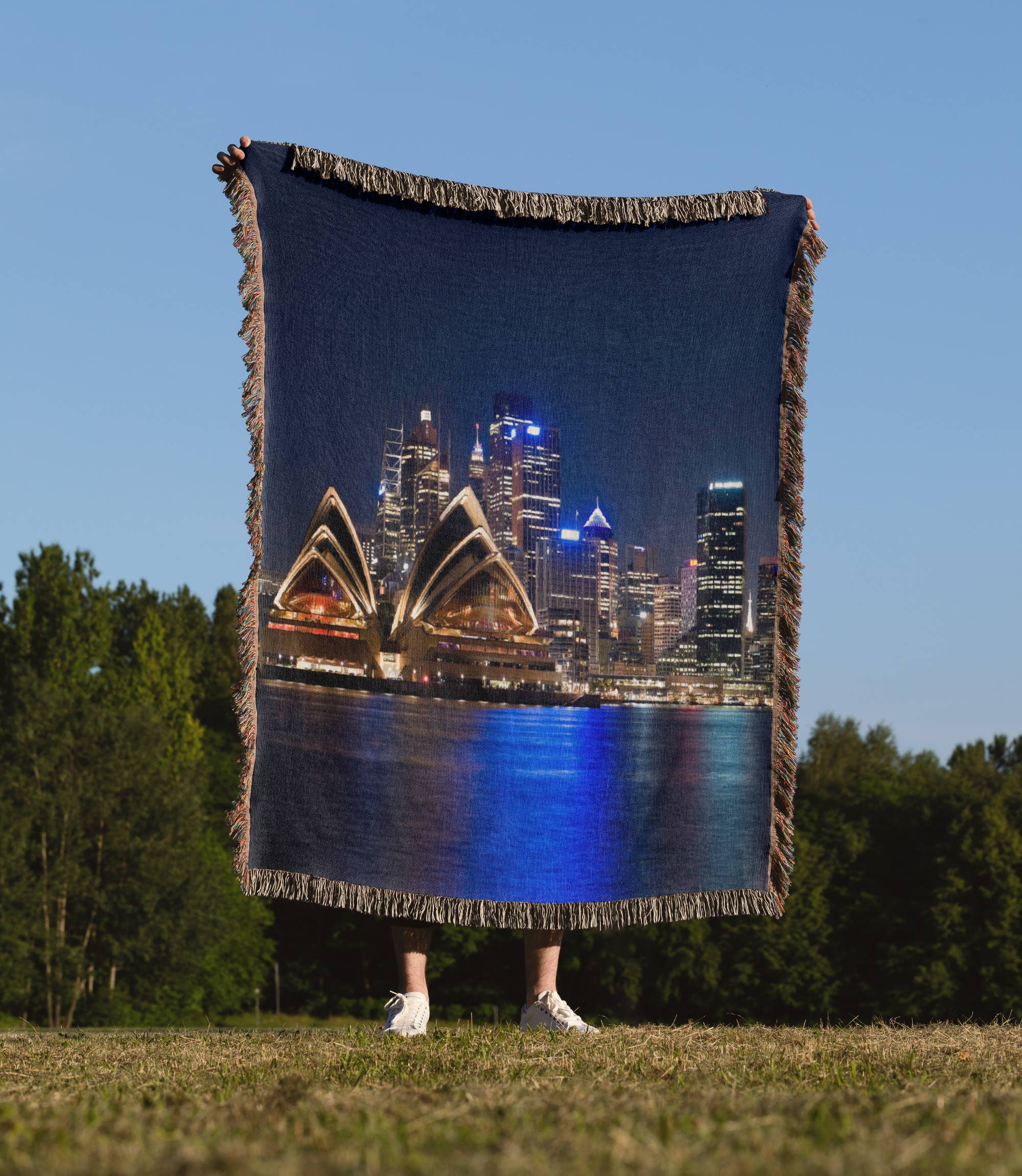 3dRose - Wholesale Throw Blanket - 3dRose, Australia, Sydney, Opera House from Embarkation Park-AU01 JMI0108 - Janis Miglavs, Blanket1
