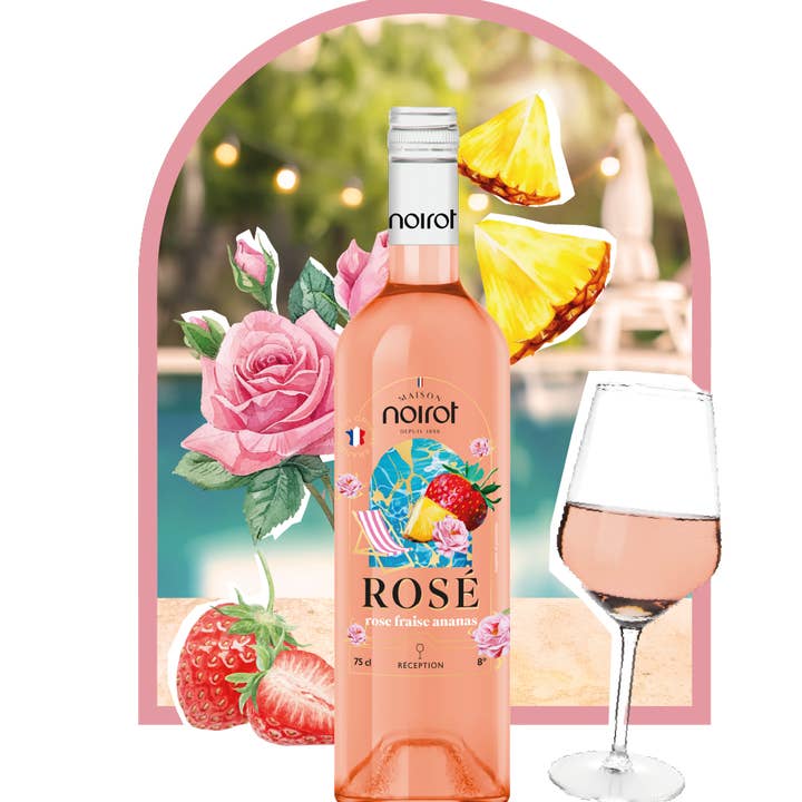 Antésite - Maison Noirot - Wholesale Pre-Mixed/Ready-Made Alcoholic Drinks - Rosé Rose Strawberry Pineapple 75 cl 8% vol0