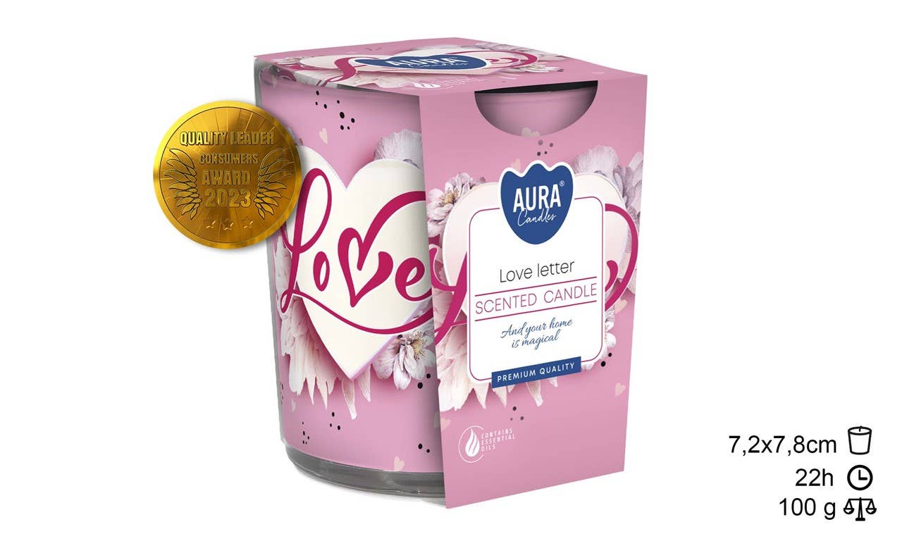 Esoterica Arte - Wholesale Jar/Filled Candle - Love Letter Glass Candle 20h (6 pcs)0