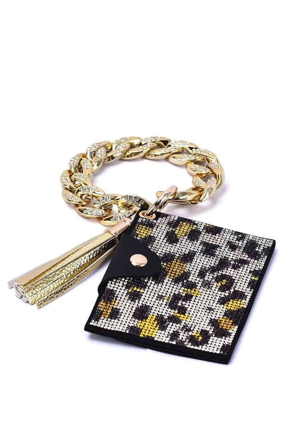 MiMi Wholesale - Wholesale Wallet - Women's - Rhinestone Keychain Bracelet Wallet with Chain Bangle0