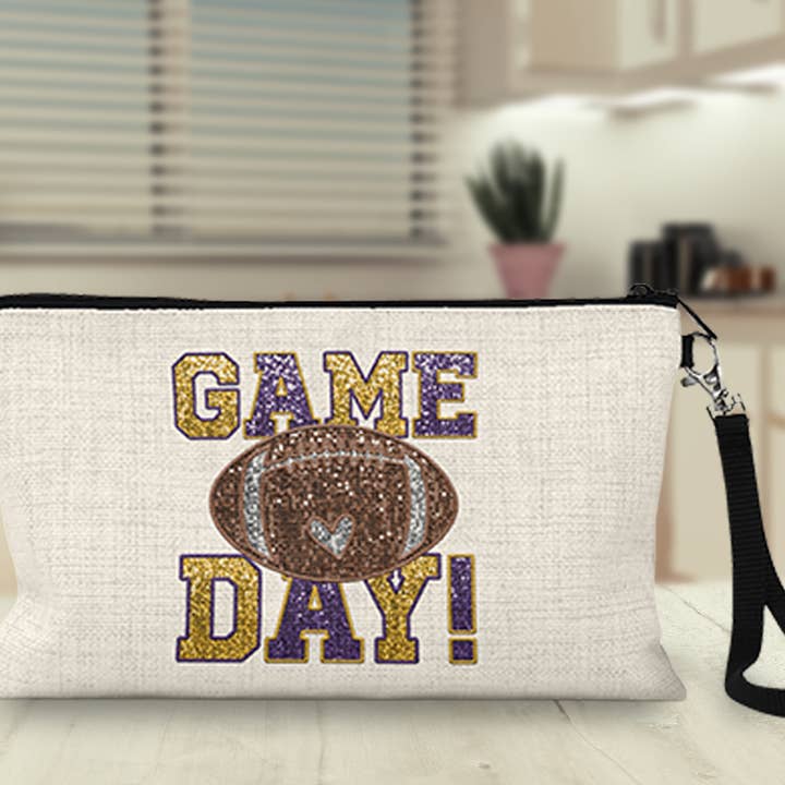 Game Day Football Wristlet for wholesale by The Painted Pug