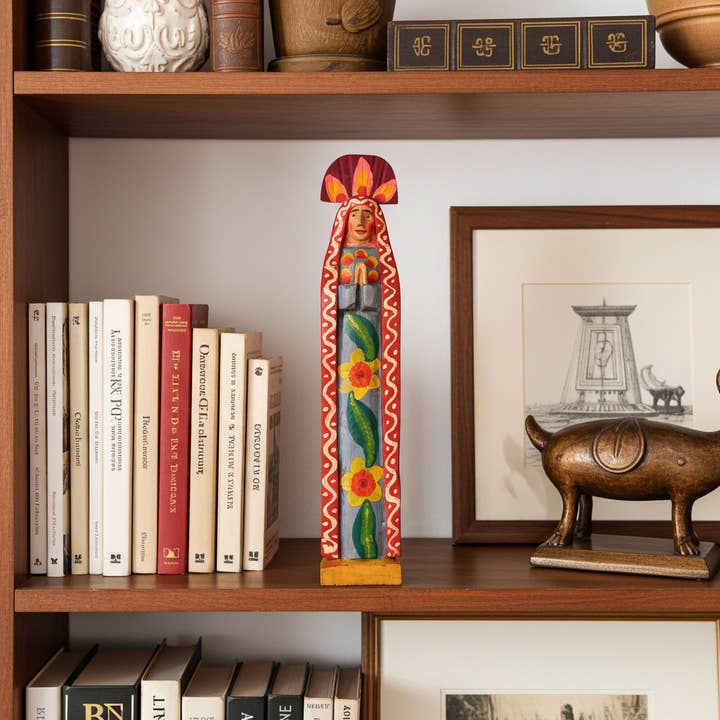 Magnolia Casual - Wholesale Decorative Figurine - Wooden - Virgin Guadalupe Figure - Home Decor2