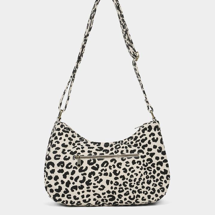 Hindbag - Wholesale Shoulder Bag - Women's - Ecru Leopard Pink Bag