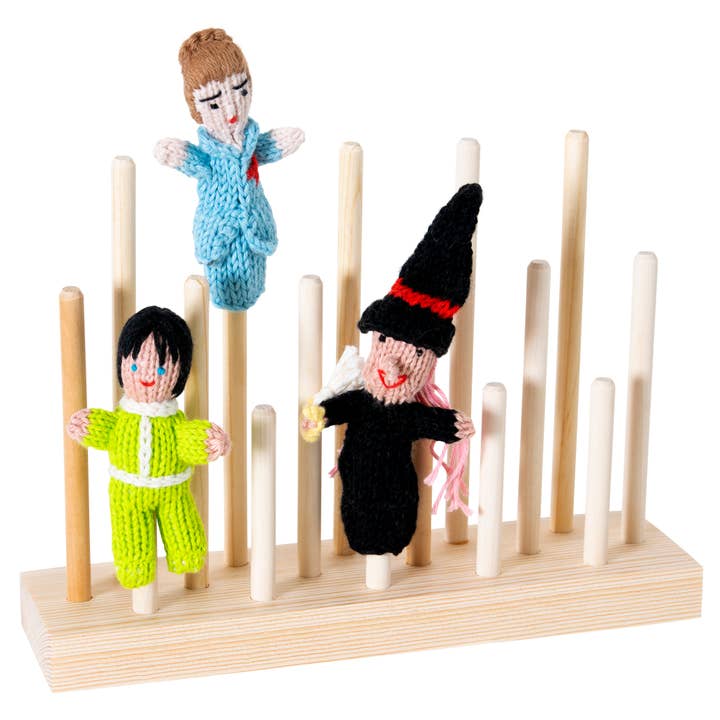 Puppet Rack (16) - Medium Wooden Display - Store Display for wholesale by Lucuma Designs