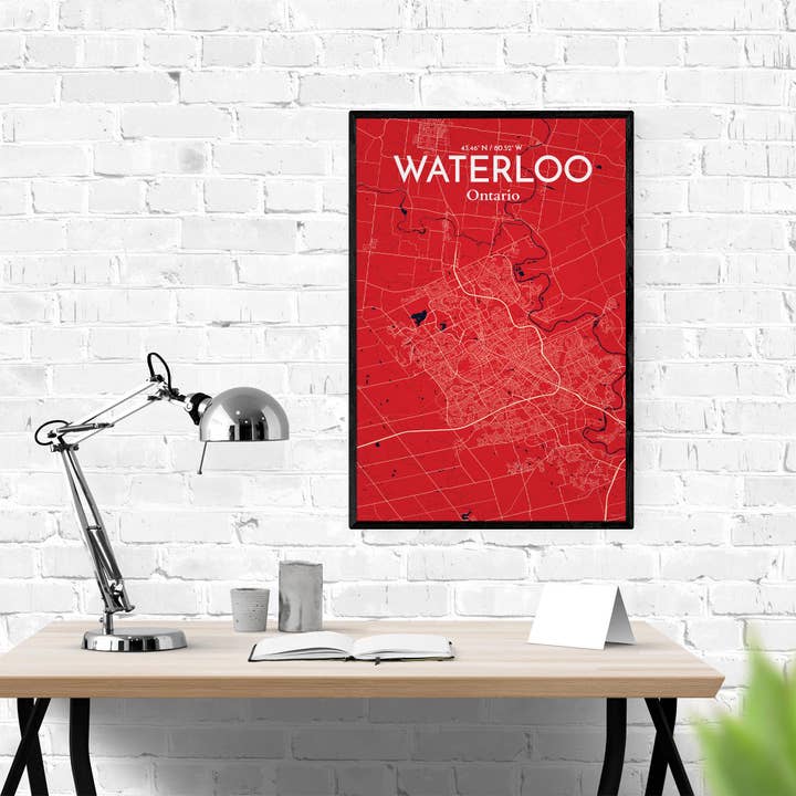 OurPoster.com - Wholesale Poster - Waterloo City Map Poster31