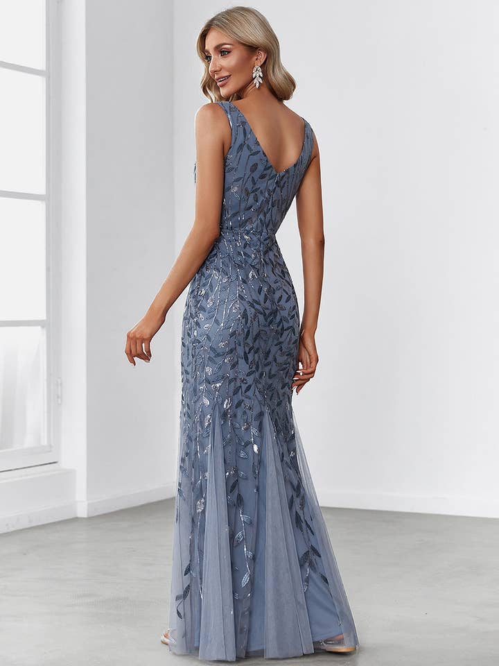 Ever-Pretty – wholesale Klänning - Dam – Klassisk Fishtail Paljett Mesh Aftonklänning32