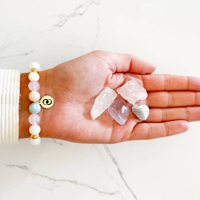 everlur - Vente Bracelet de perles - Bracelet de pierres précieuses pour la fertilité et la grossesse | Bracelet en cristal4