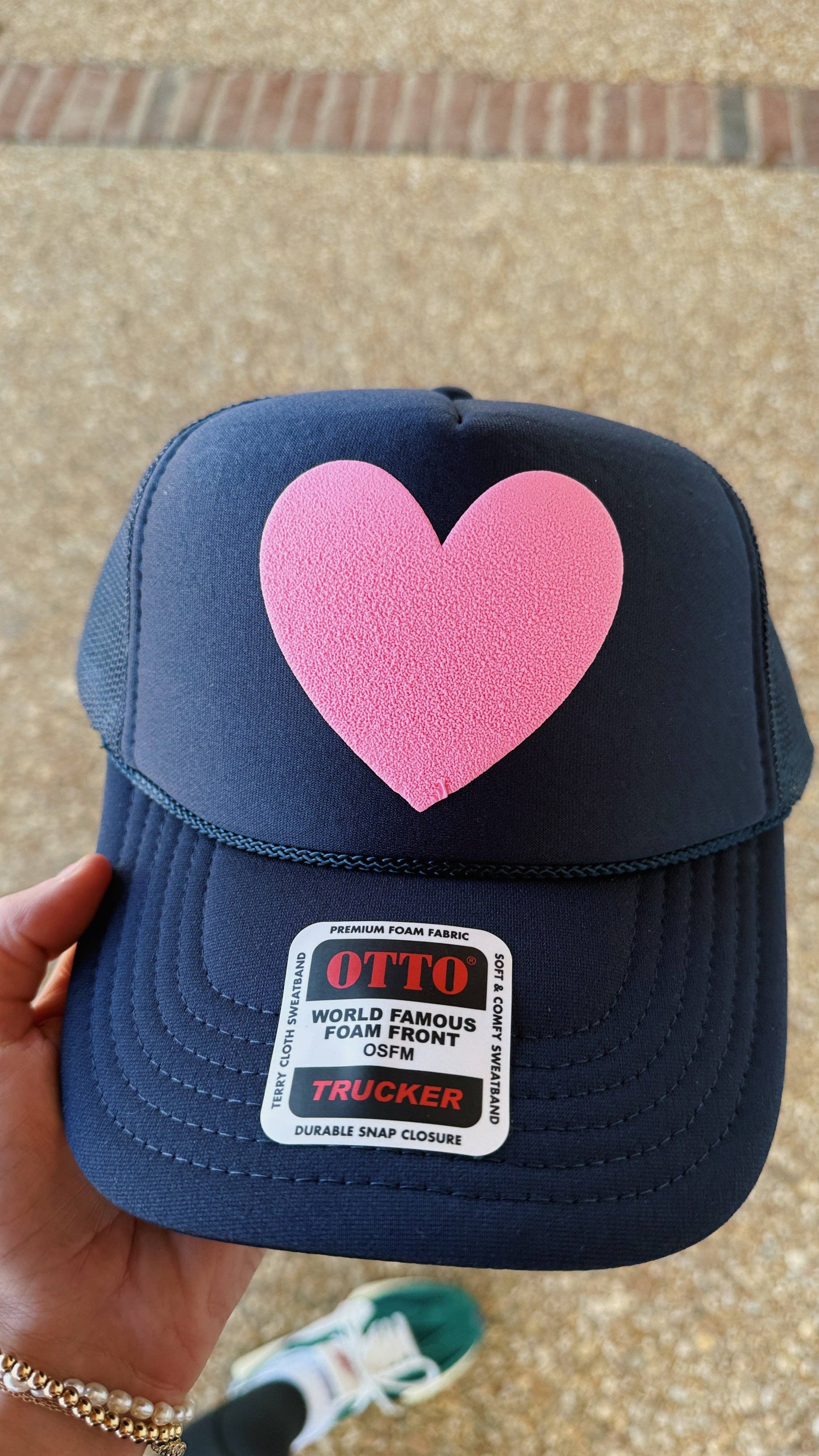 La Fête Goods - Wholesale Trucker Hat - Women's - Happy Heart Trucker Hat1