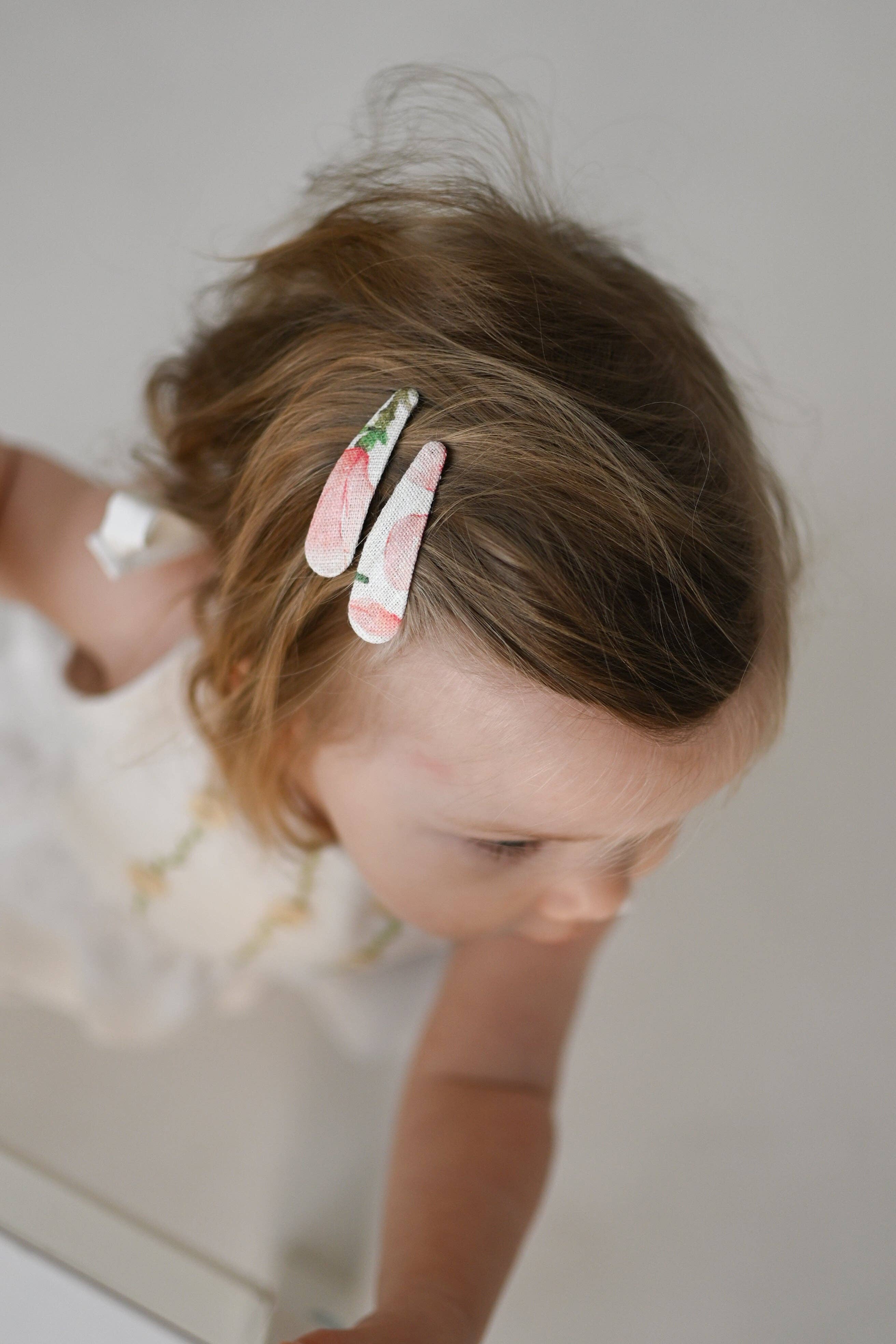 Lanika Atelier, Nika Korošec s.p. - Wholesale Hair Clip - Kids - Mini magnolia hair clips for babies first hair, soft clips3