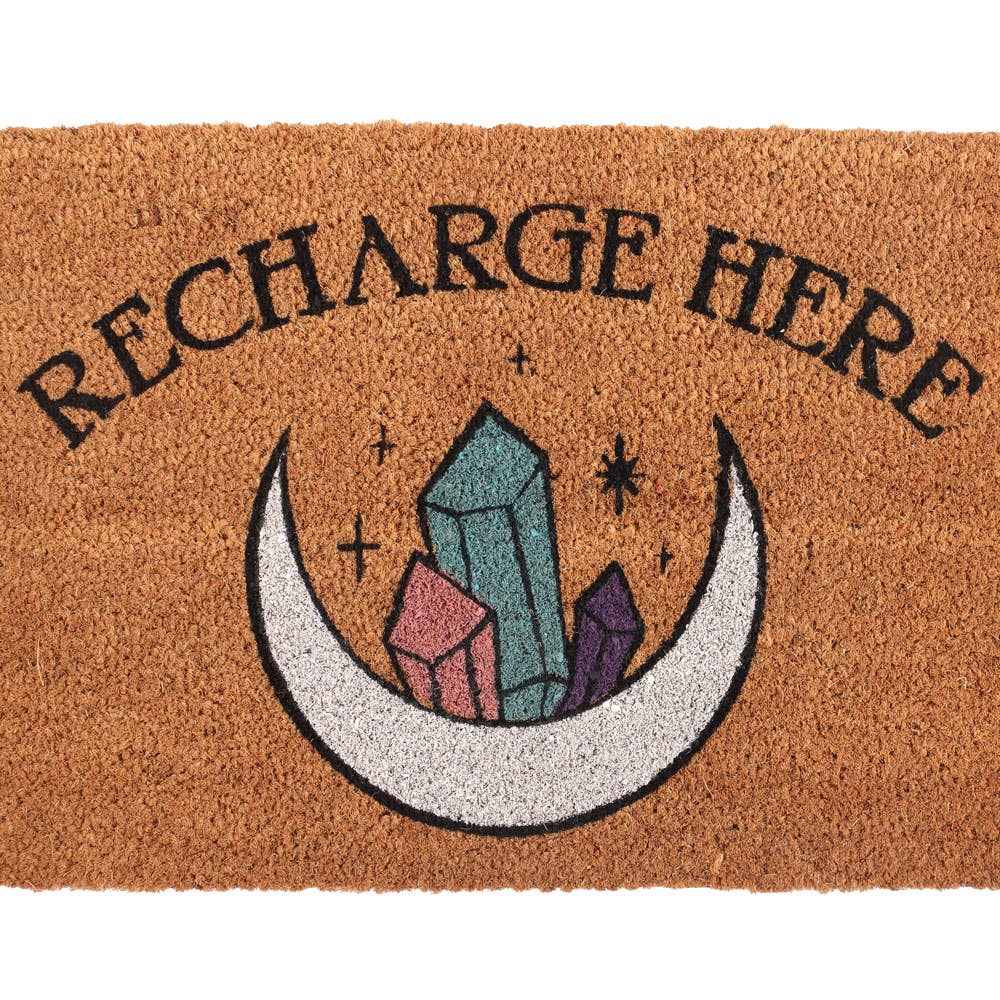 Something Different Wholesale – wholesale Door mat – Natural Recharge Here Crystal Doormat2