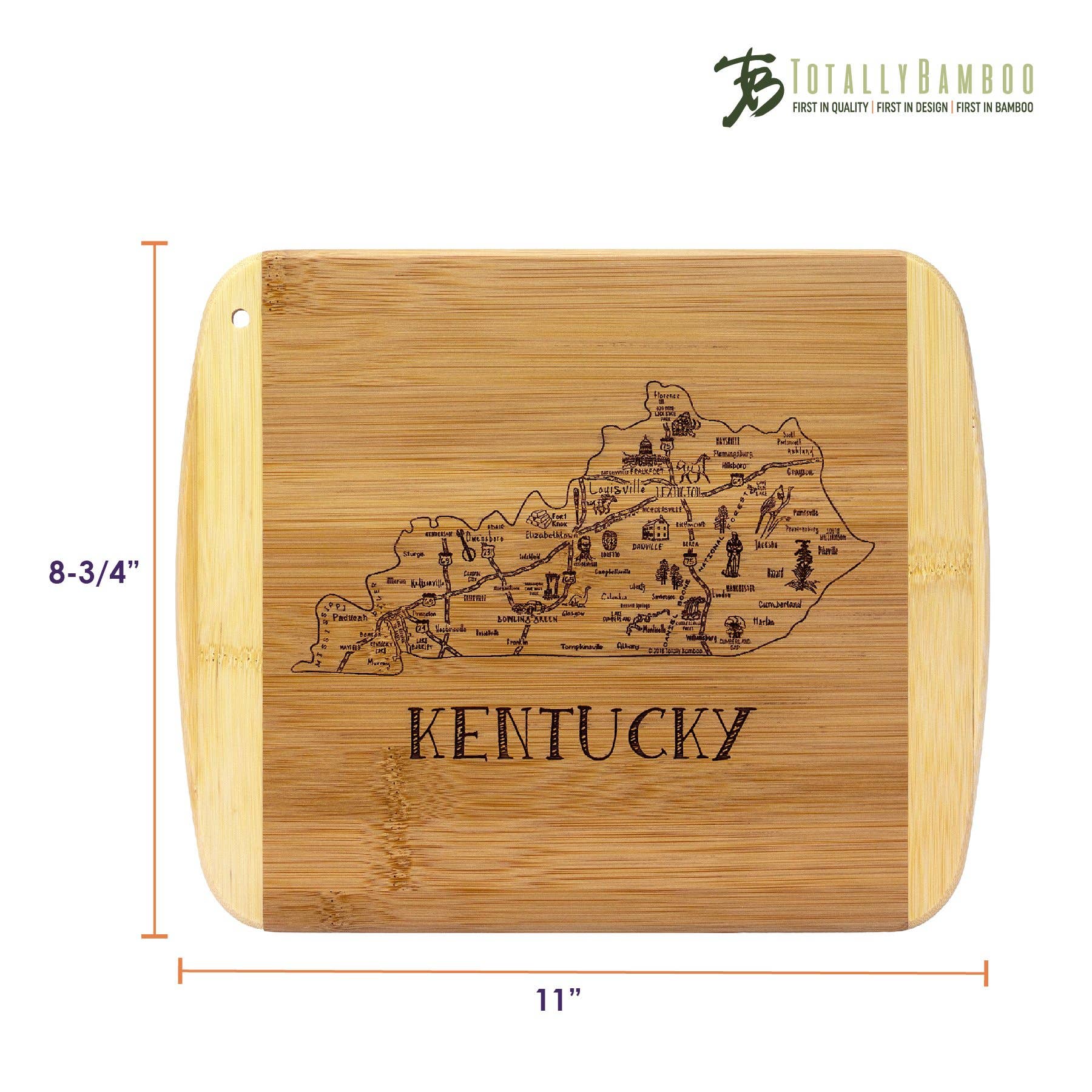 Totally Bamboo - Wholesale Cutting Board - A Slice of Life Kentucky Cutting & Charcuterie Board5