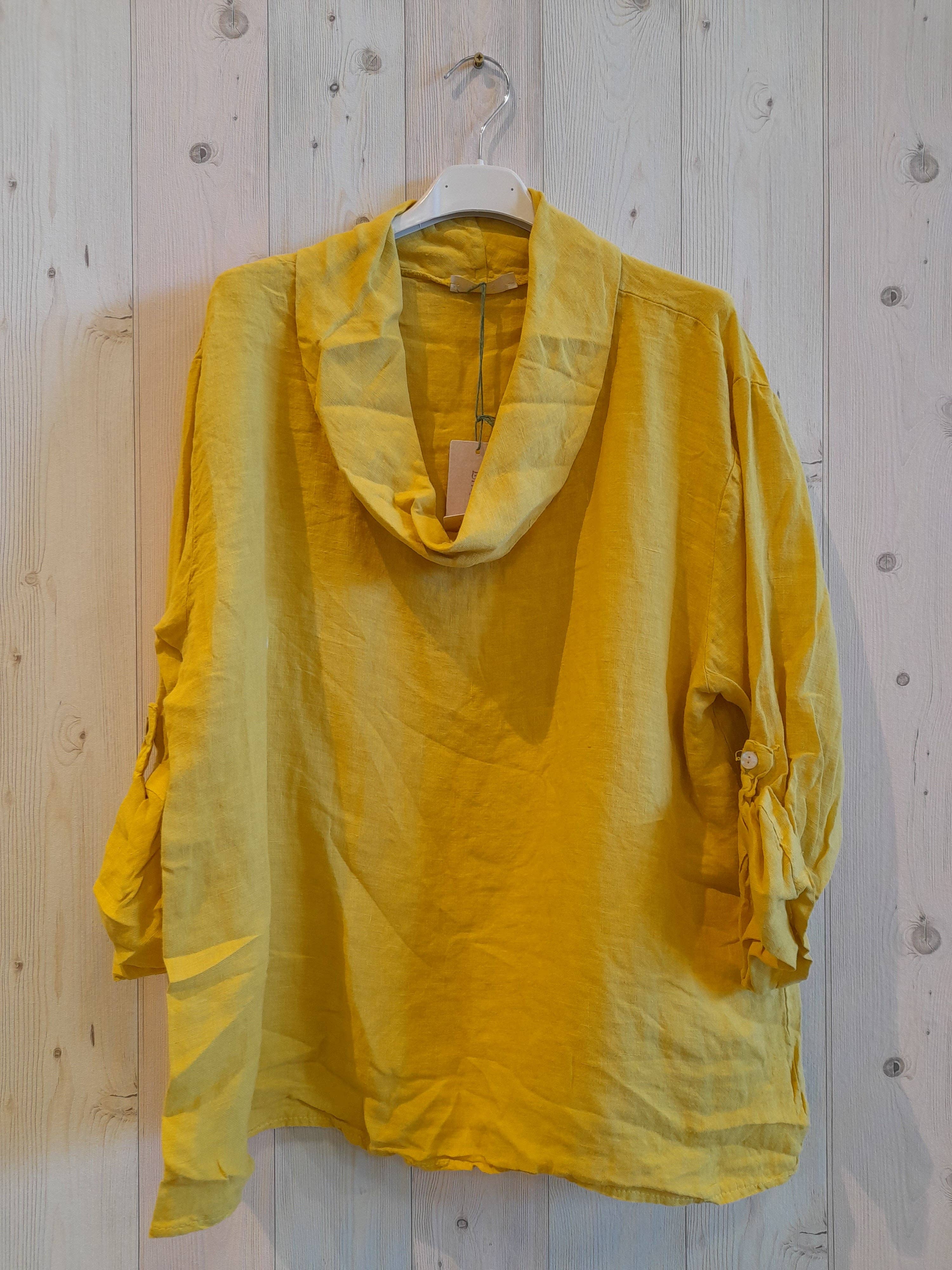 Linen & More - Wholesale Blouse - Women's - REF 10644 100% LINEN BOAT NECK BLOUSE1