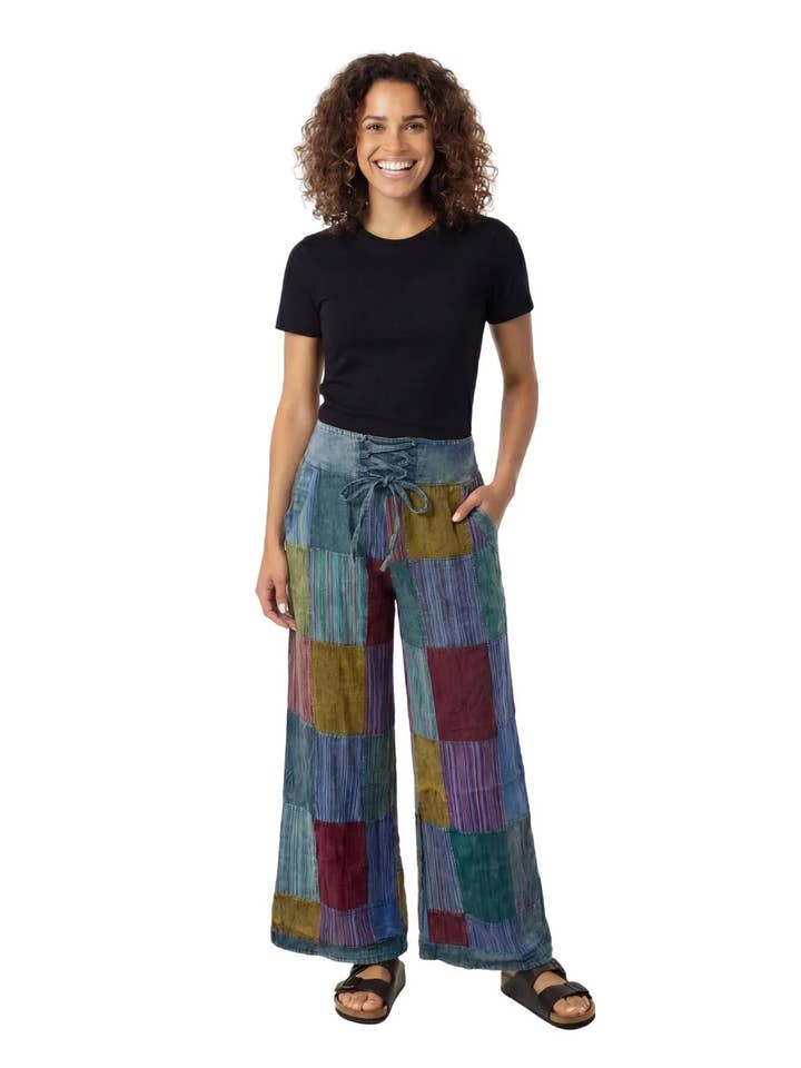 Ark Imports – Großhandel Hose – Damen – Rastra Patchwork-Hose