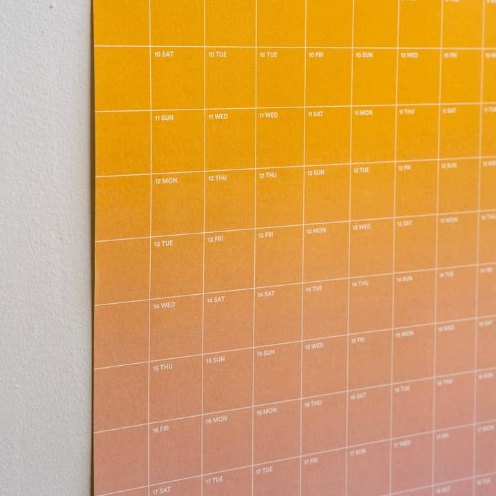 Yearcalendar - Wholesale Calendar - 2026 Gradient 40x100cm6