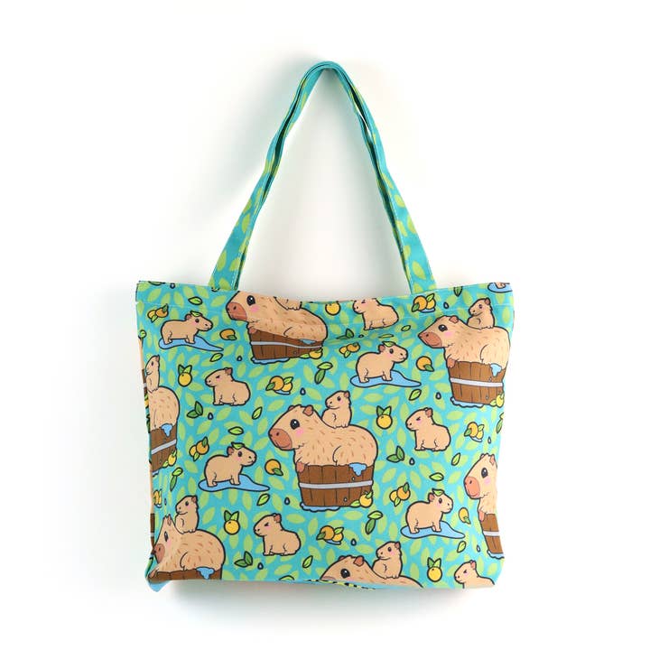 Capybara Cuties Tote Bag for wholesale by LuxCups Creative