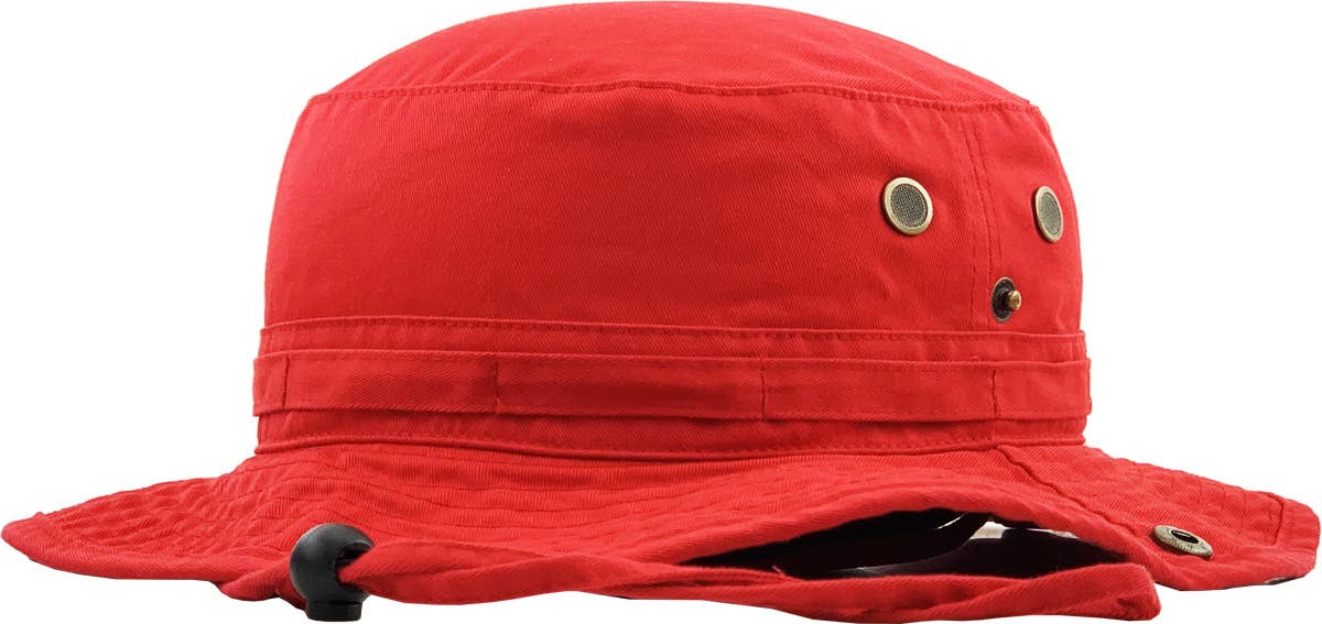 KBETHOS - Wholesale Bucket hat – Unisex - Solid Boonie Hat With String (Fitted)59