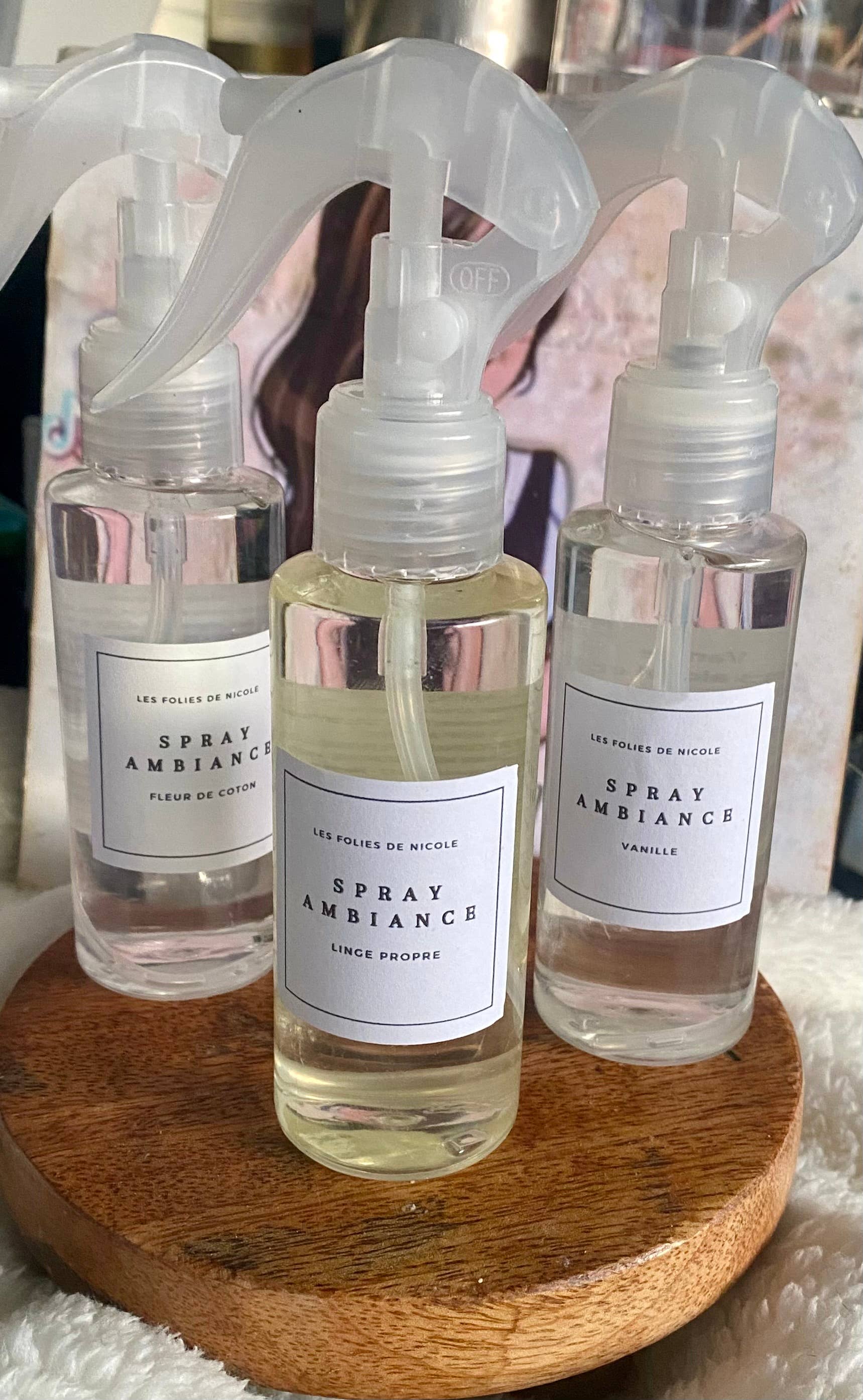 Les folies de Nicole - Vendita all'ingrosso Spray per tessuti e ambienti - Spray per ambienti1